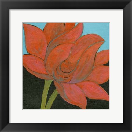 Framed Bliss Lotus I Print