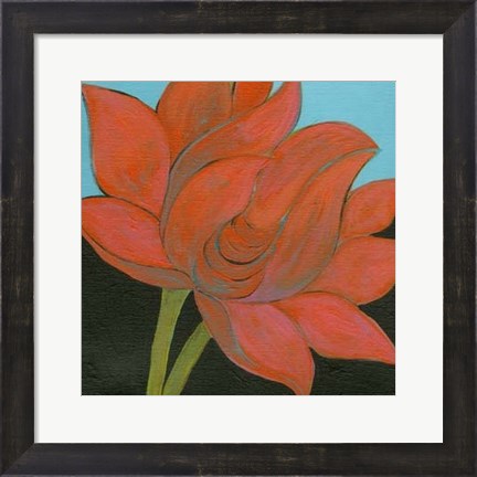 Framed Bliss Lotus I Print