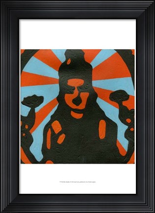 Framed Bliss Buddha I Print