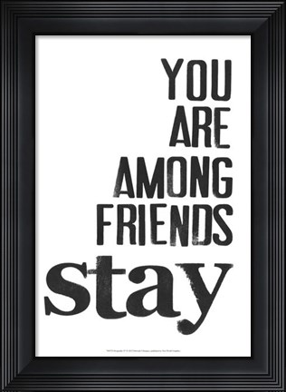 Framed Hospitality IV Print