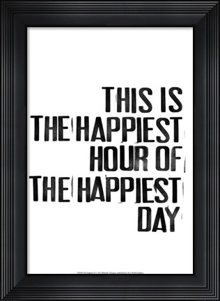 Framed Happiest II Print