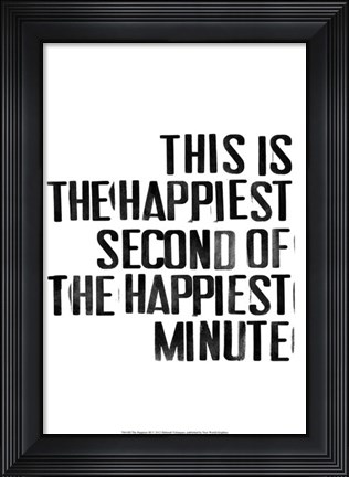 Framed Happiest III Print