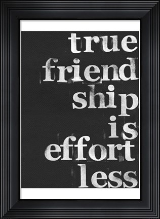 Framed Friendship I Print