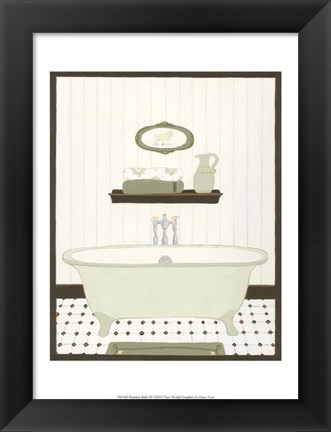 Framed Parisian Bath III Print