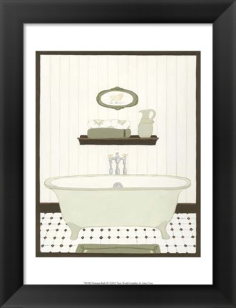 Framed Parisian Bath III Print