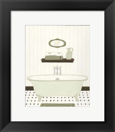 Framed Parisian Bath III Print