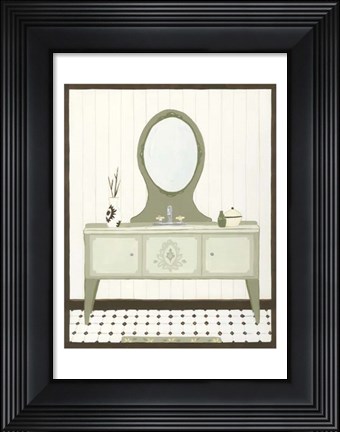 Framed Parisian Bath IV Print