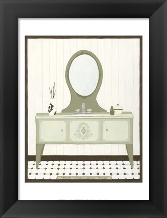 Framed Parisian Bath IV Print