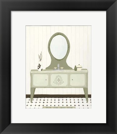 Framed Parisian Bath IV Print