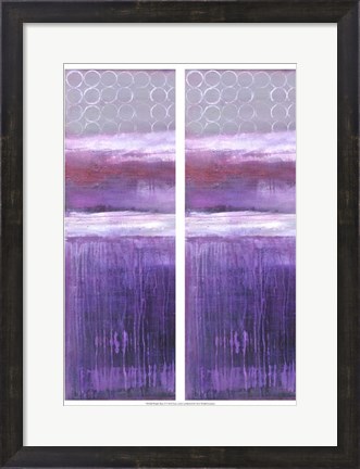 Framed 2-Up Purple Rain I Print