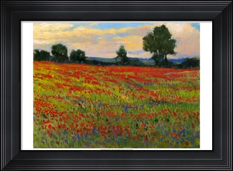 Framed Red Field II Print