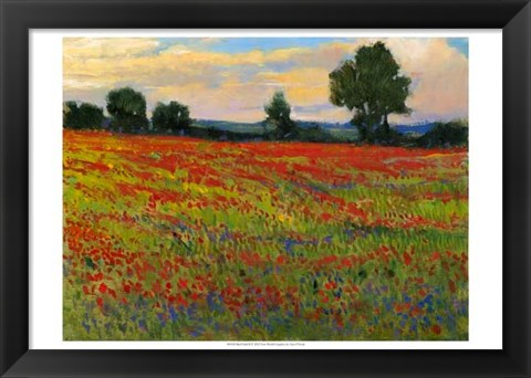 Framed Red Field II Print