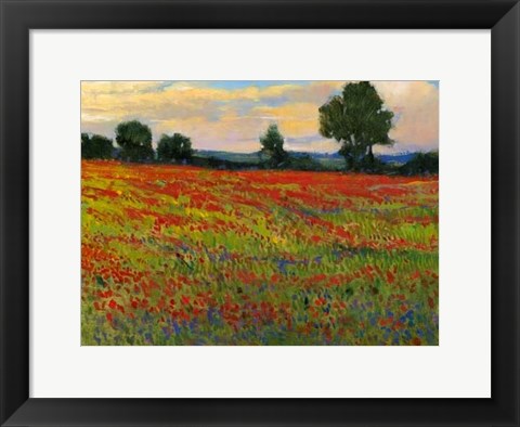 Framed Red Field II Print