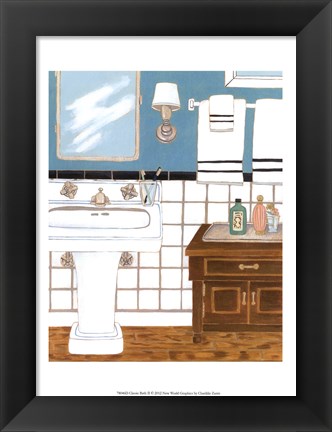 Framed Classic Bath II Print