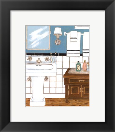 Framed Classic Bath II Print