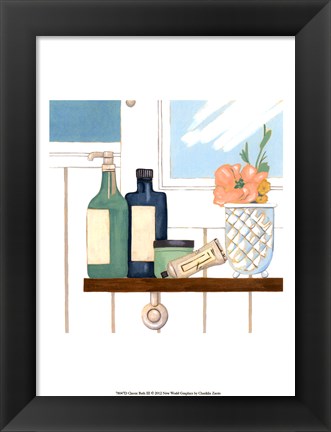 Framed Classic Bath III Print