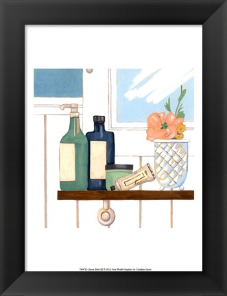 Framed Classic Bath III Print