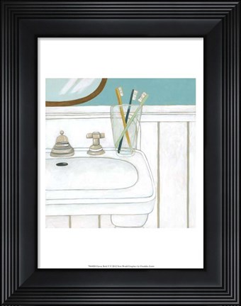 Framed Classic Bath V Print