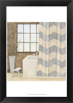 Framed Patterned Bath II Print