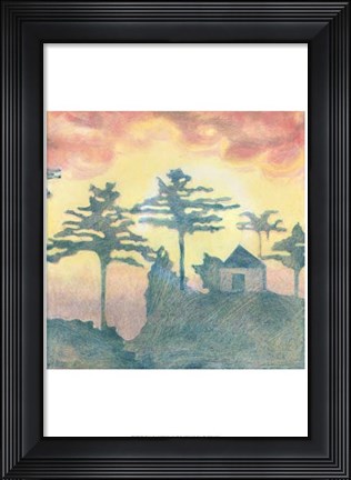 Framed Rising Sun I Print