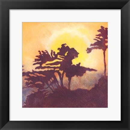 Framed Rising Sun IV Print