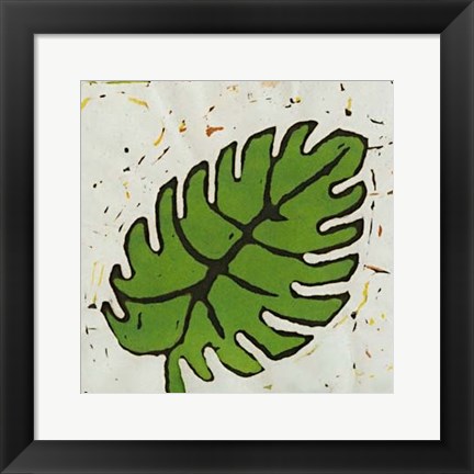 Framed Planta Green I Print