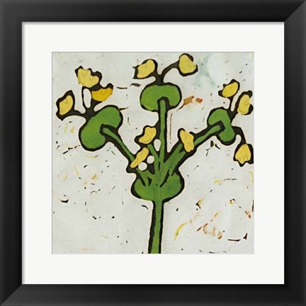 Framed Planta Green II Print