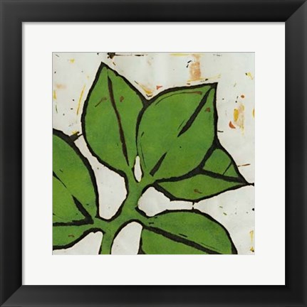 Framed Planta Green III Print