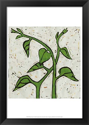 Framed Planta Green V Print