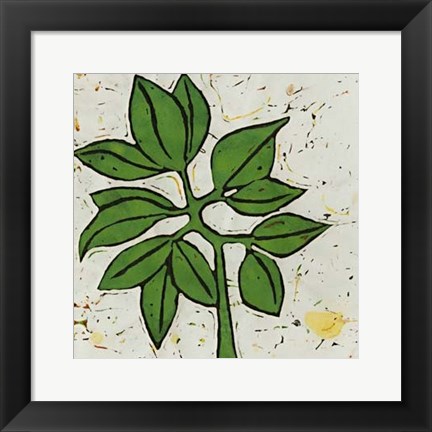 Framed Planta Green IX Print