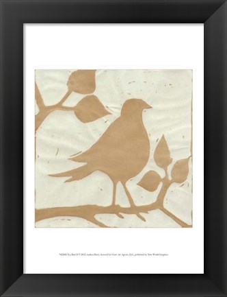 Framed Tea Bird II Print