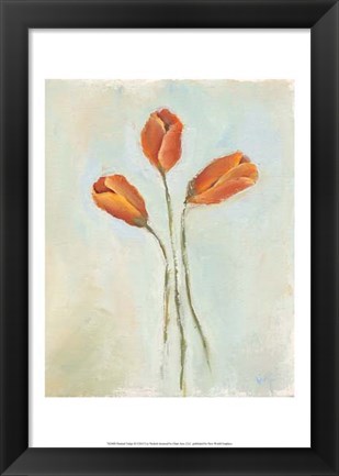 Framed Painted Tulips II Print