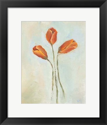 Framed Painted Tulips II Print