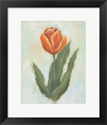 Framed Painted Tulips IV Print