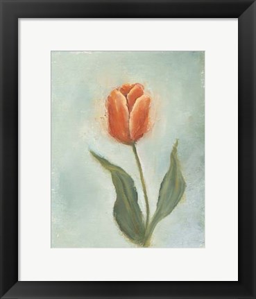 Framed Painted Tulips V Print