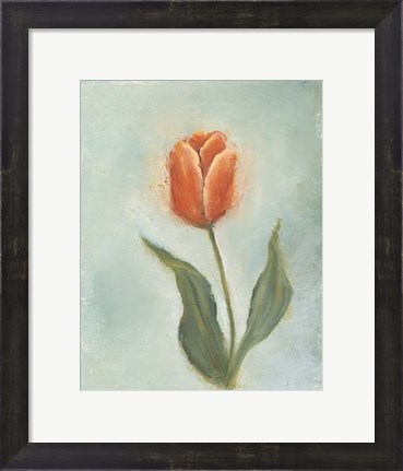 Framed Painted Tulips V Print