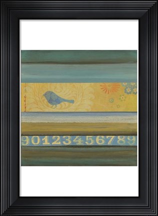 Framed Blue Bird Print