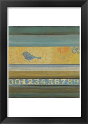 Framed Blue Bird Print