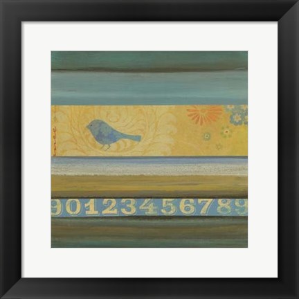 Framed Blue Bird Print