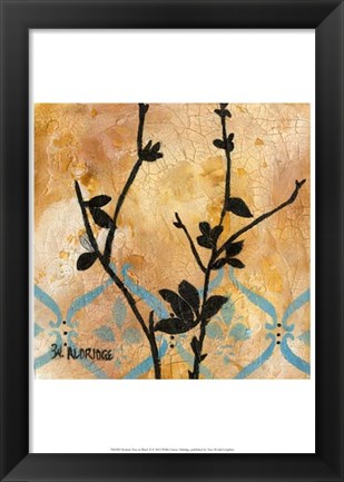 Framed Modern Tree in Black II Print