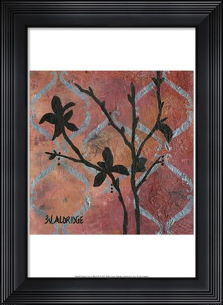 Framed Modern Tree in Black III Print