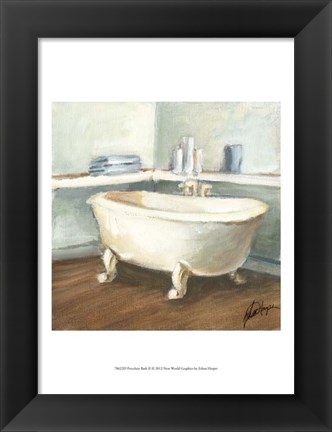 Framed Porcelain Bath II Print