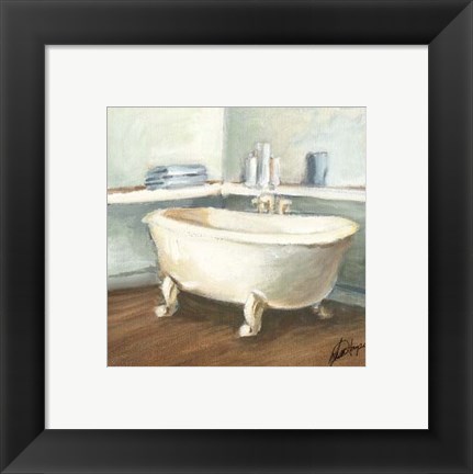 Framed Porcelain Bath II Print