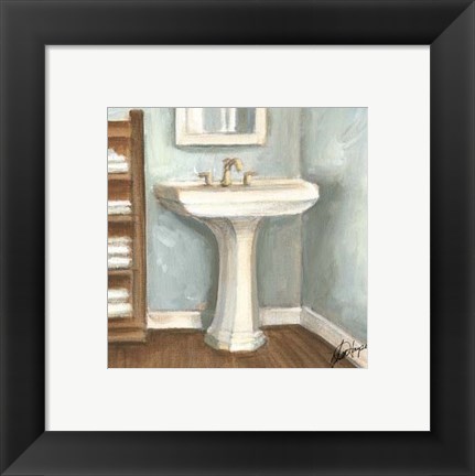 Framed Porcelain Bath III Print