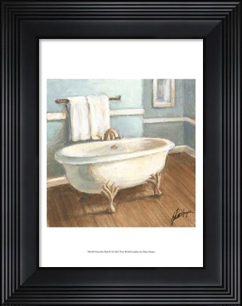 Framed Porcelain Bath IV Print