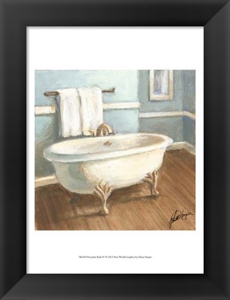 Framed Porcelain Bath IV Print