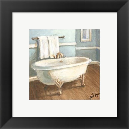 Framed Porcelain Bath IV Print