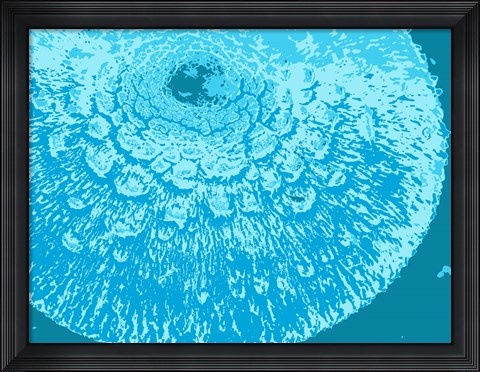 Framed Blue Abstract Print