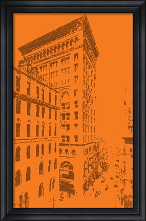 Framed Chicago 1920s Print
