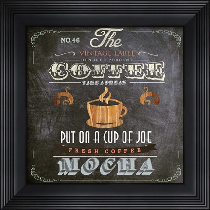 Framed Coffee Board I Print